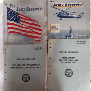 LOT OF 4 Army/Military Booklets & Army Reservist Manuals